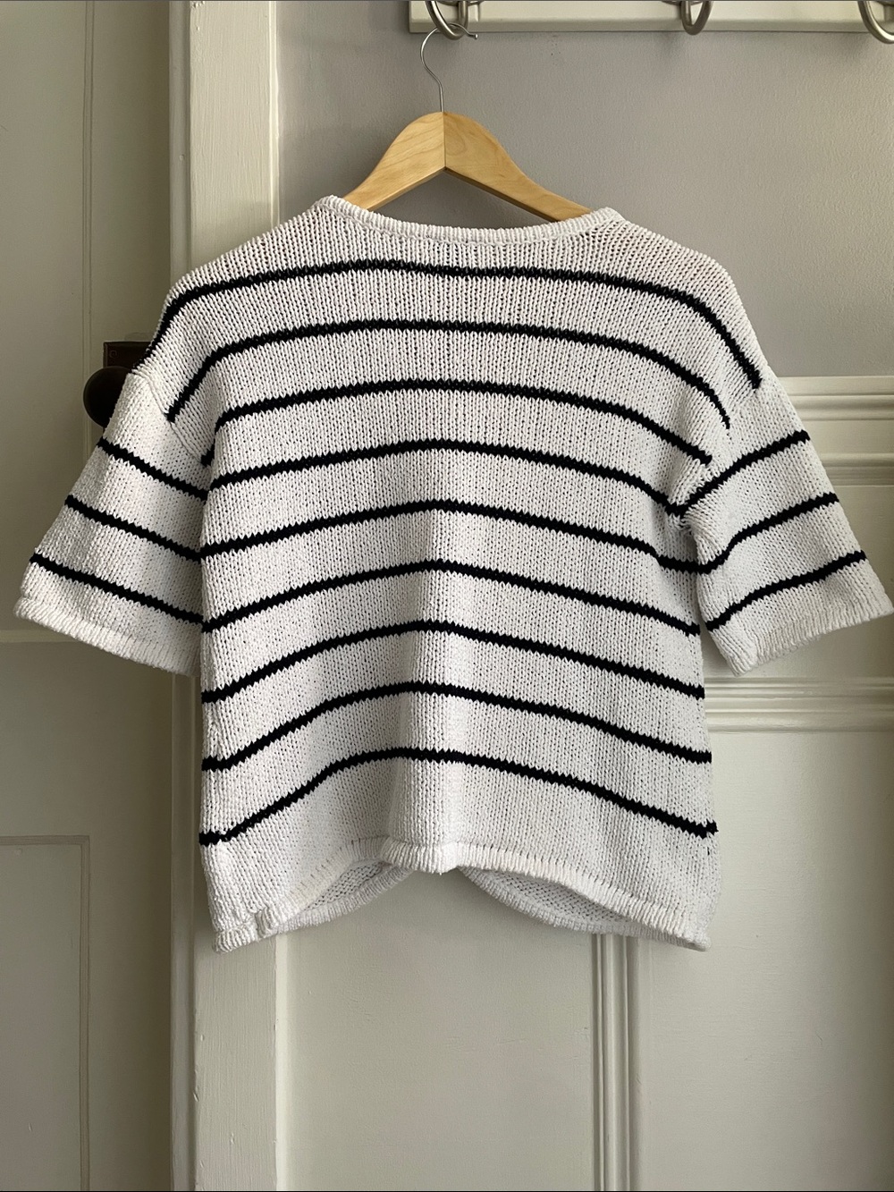 Classic striped Talbots cardigan tee-XS/S - Picture 2 of 9